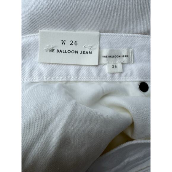 NWT Madewell The Ballon Jeans Size 26 Tile White Wide Leg Denim - Picture 9 of 11